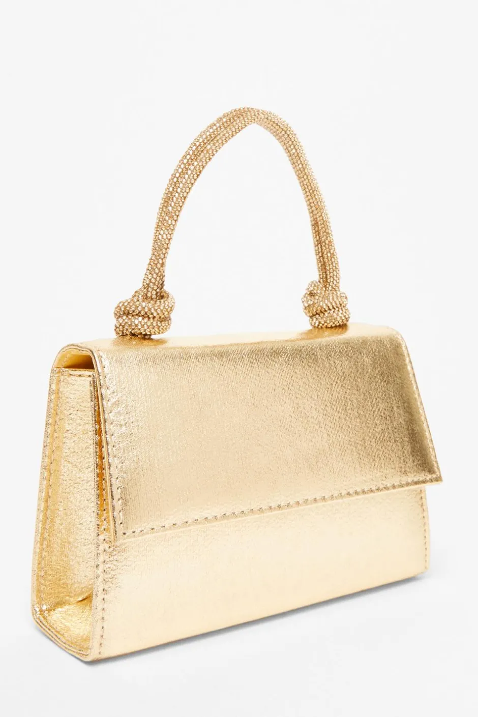 Quiz Gold Foil Top Handle Bag Discount