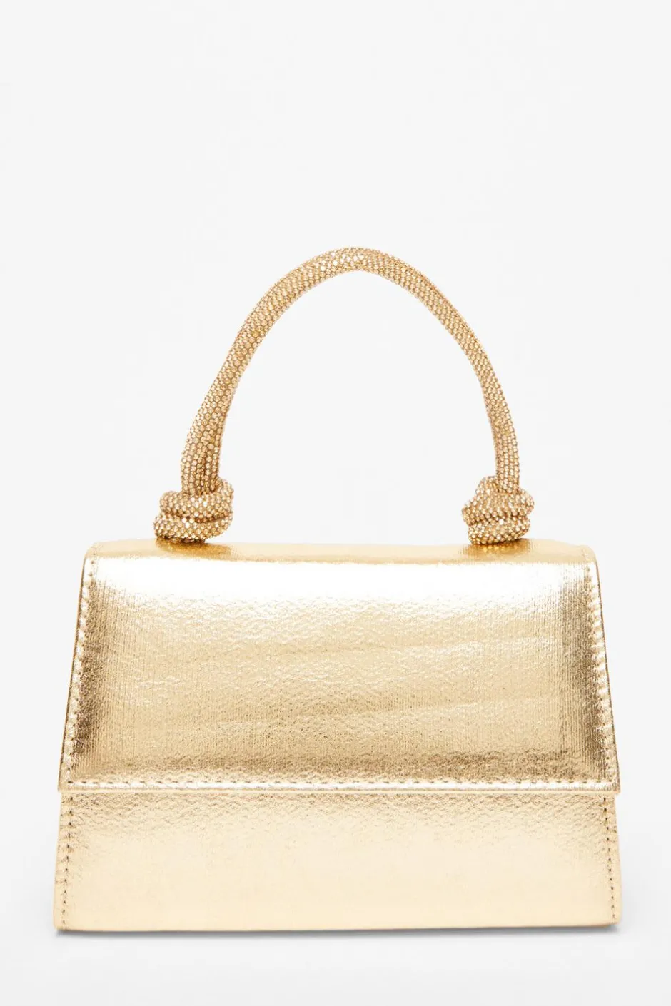 Quiz Gold Foil Top Handle Bag Discount