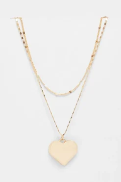 Quiz Gold Heart Layered Necklace Best