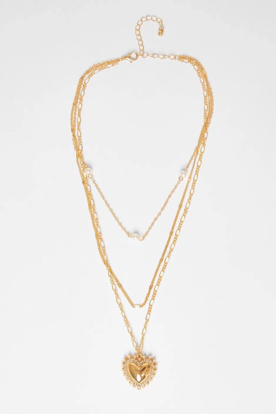 Quiz Gold Heart Pendant Necklace Discount