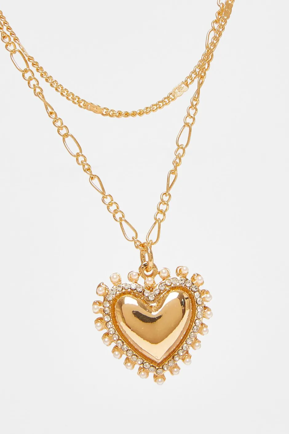 Quiz Gold Heart Pendant Necklace Discount