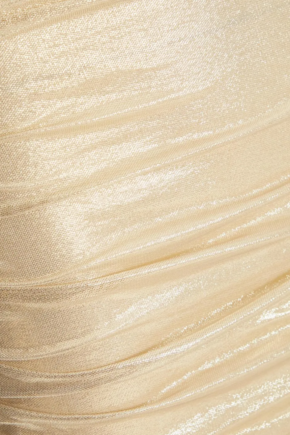 Quiz Gold Shimmer Cowl Neck Mini Dress Outlet