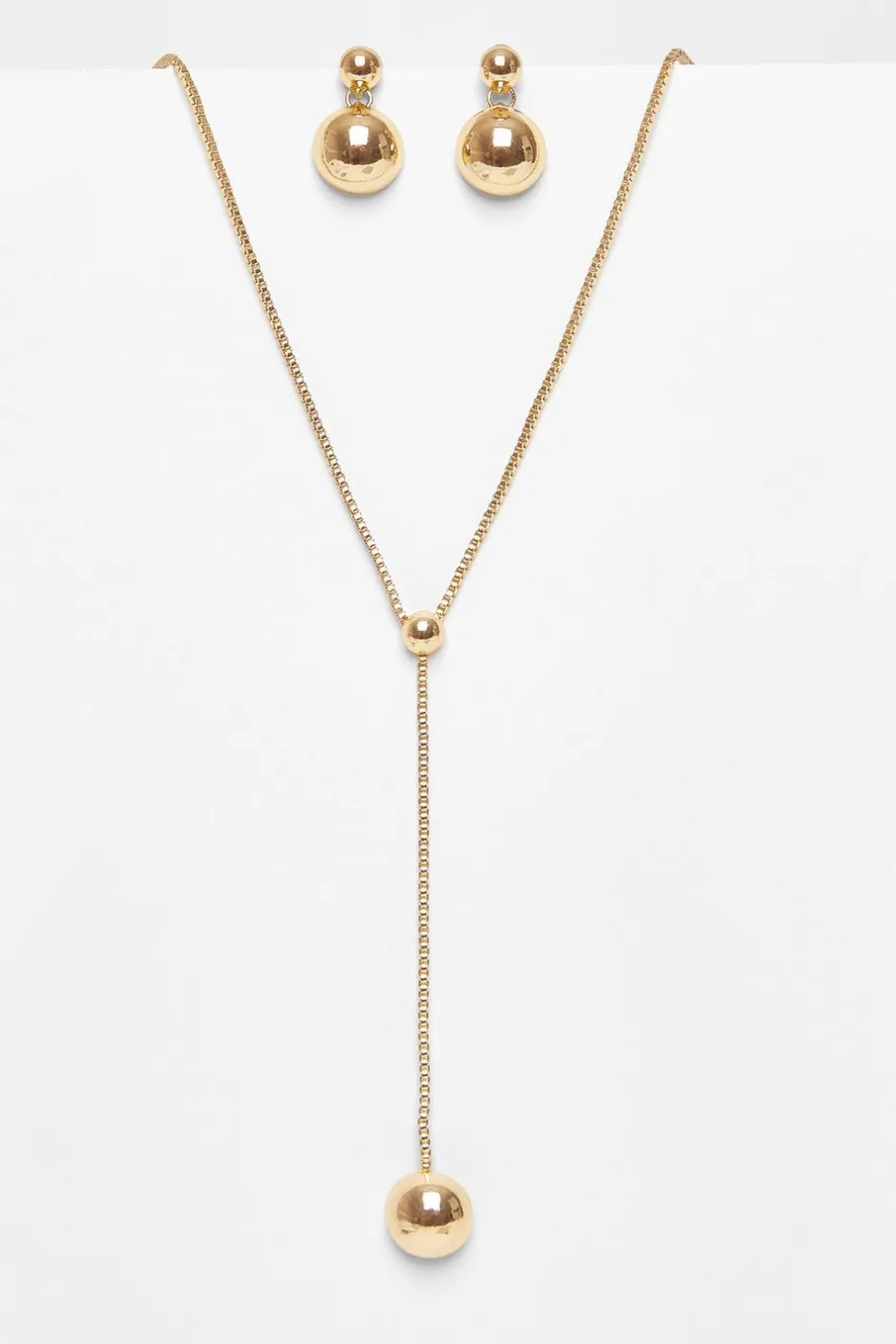 Quiz Gold Sphere Jewellery Set Hot