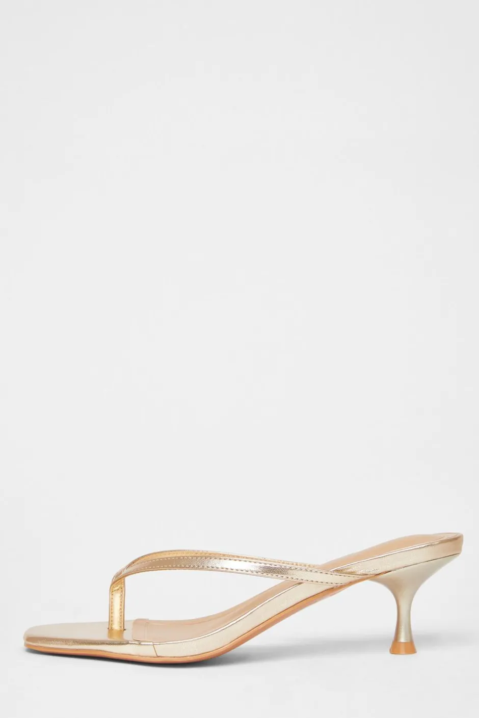 Quiz Toe Post Heels Gold Best