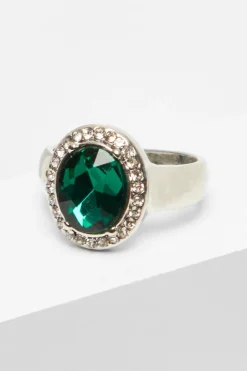 Quiz Green Circle Jewel Ring Hot