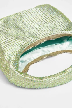 Quiz Diamante Mini Bag Green Online