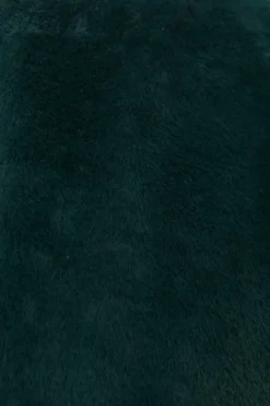 Quiz Faux Fur Long Sleeve Cape Green Discount