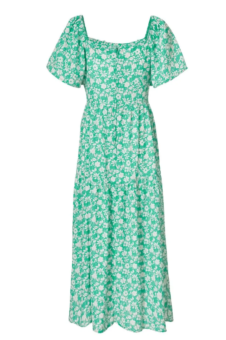 Quiz Floral Print Midi Dress Green Outlet