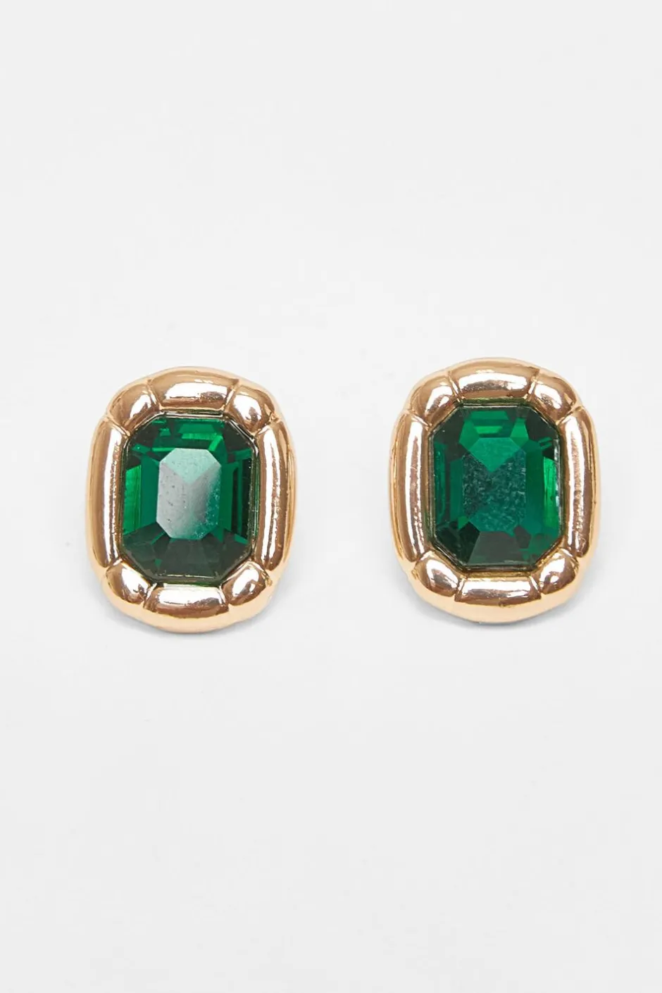 Quiz Jewel Stud Earrings Green Discount