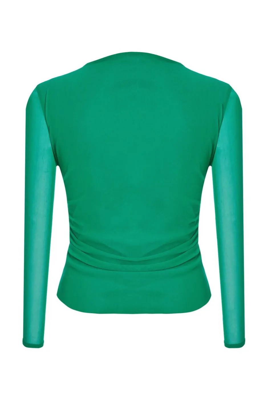 Quiz Green Mesh Long Sleeve Top Online