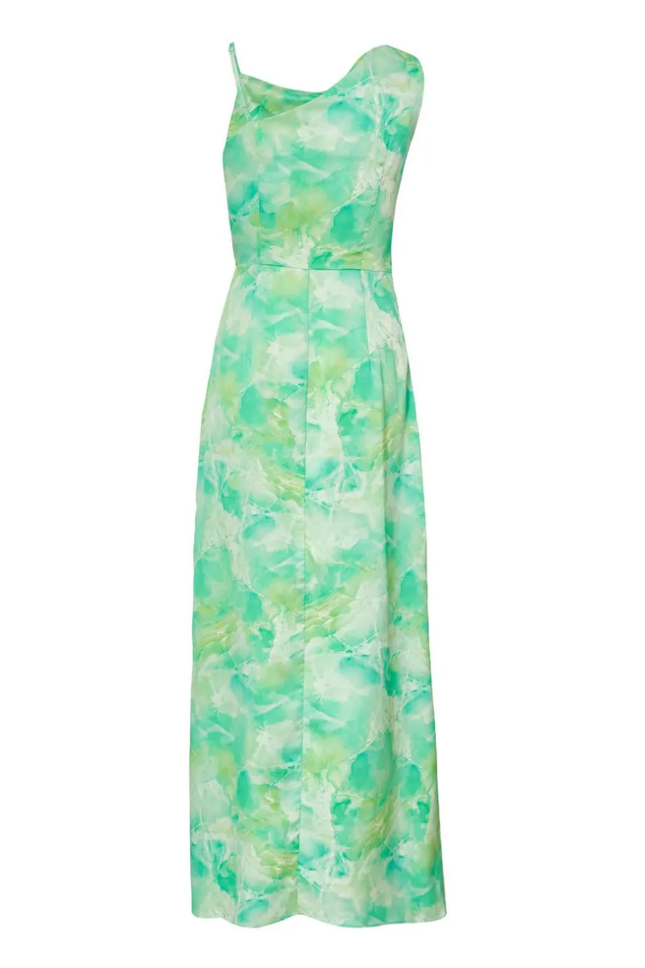 Quiz Green Tie Dye Cowl Midaxi Dress New