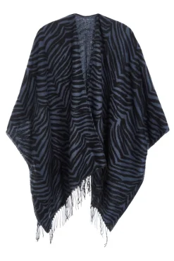 Quiz Grey Animal Print Cape New