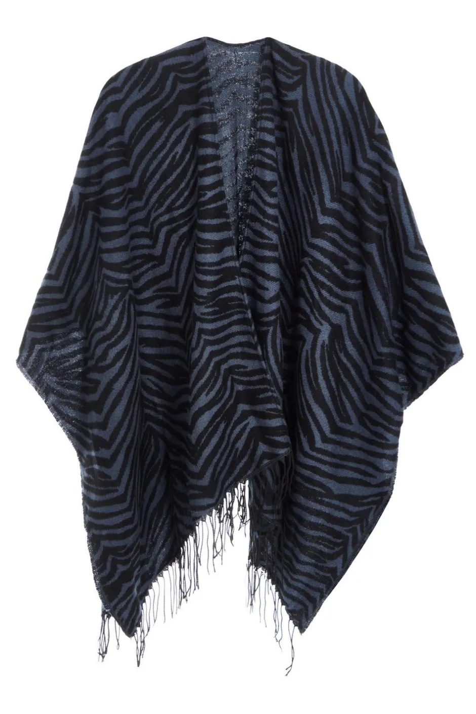 Quiz Grey Animal Print Cape New