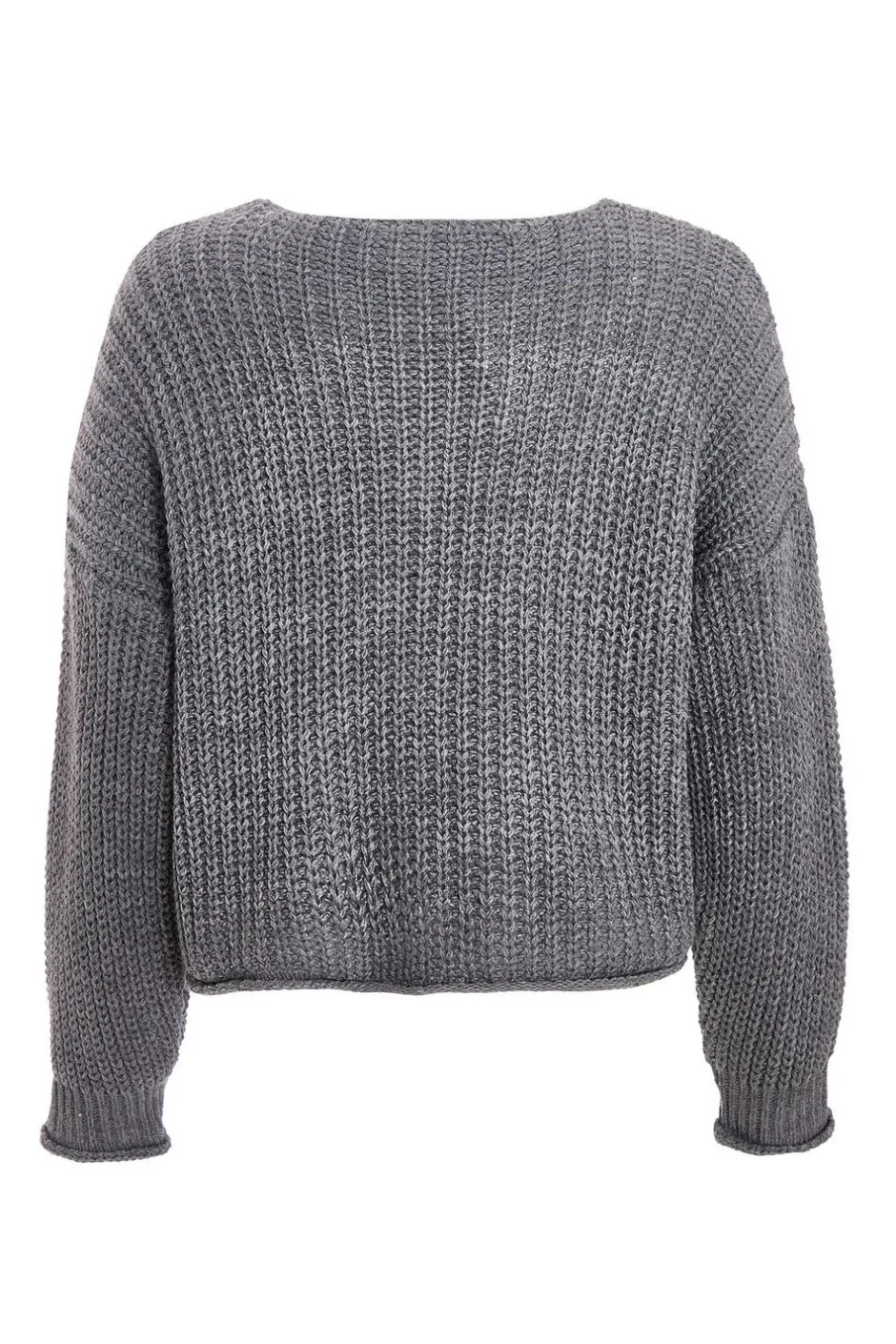 Quiz Grey Chunky Knit Cardigan Best