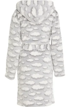 Quiz Grey Cloud Print Fleece Robe Sale