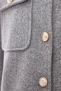 Quiz Grey Cropped Jacket New