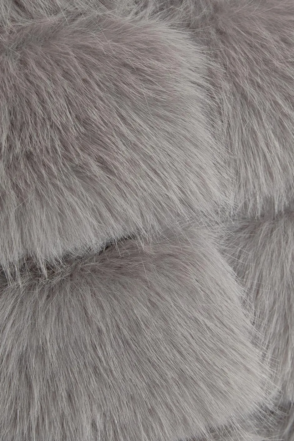 Quiz Grey Faux Fur Jacket Sale
