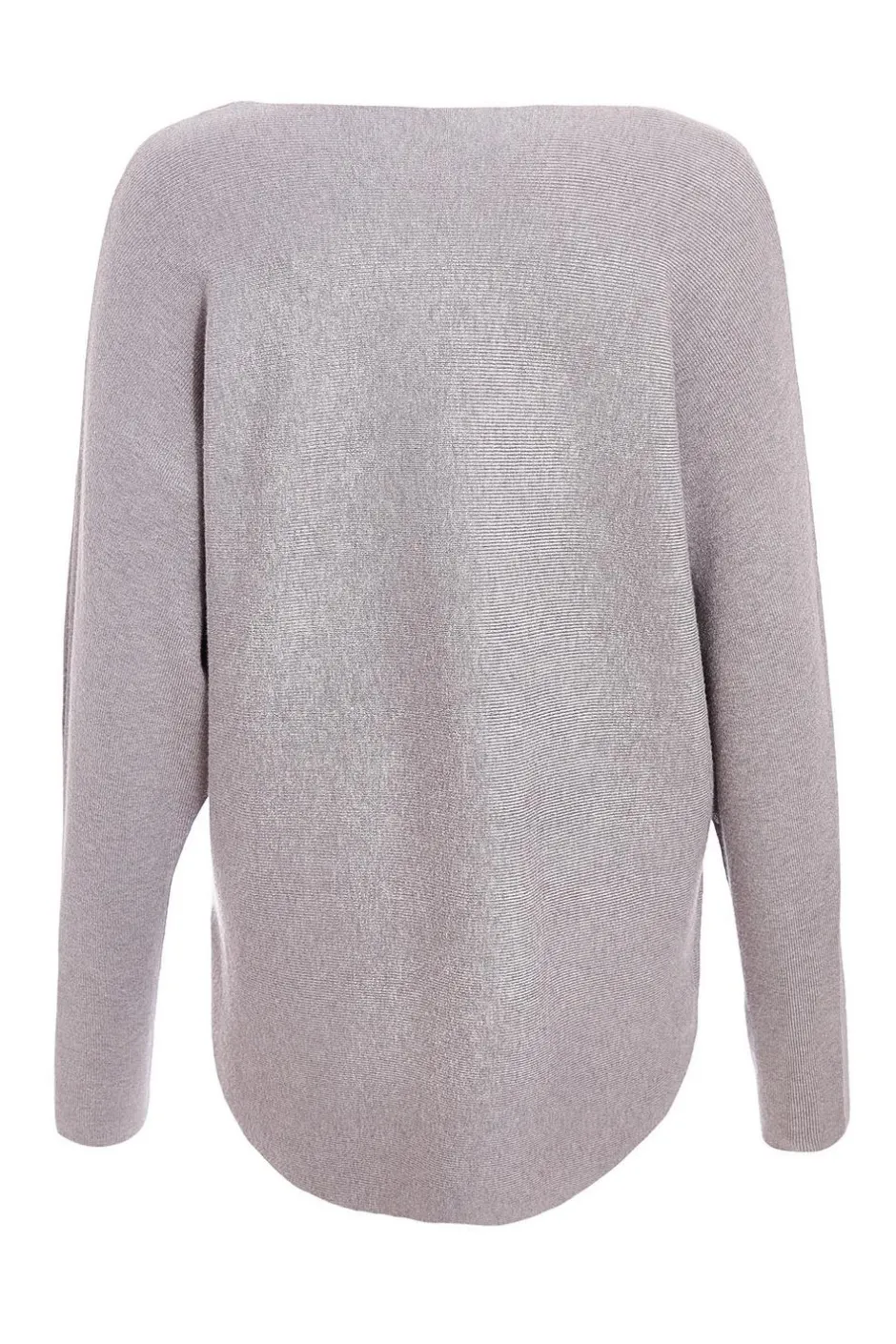 Quiz Knit Foil Detail Jumper Grey Discount