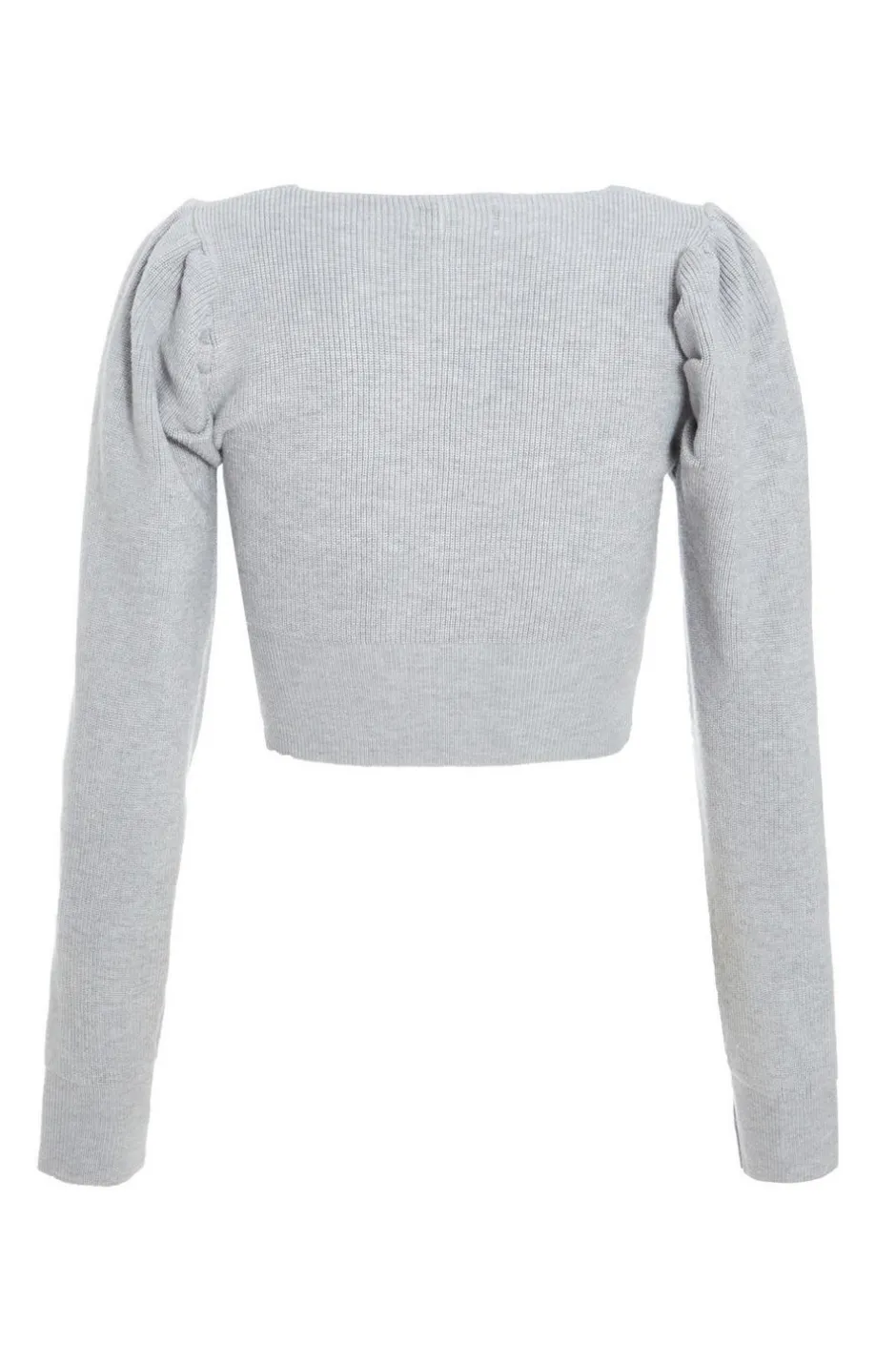 Quiz Grey Knitted Cardigan Light Grey Sale