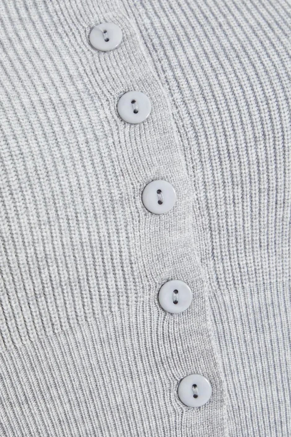 Quiz Grey Knitted Cardigan Light Grey Sale