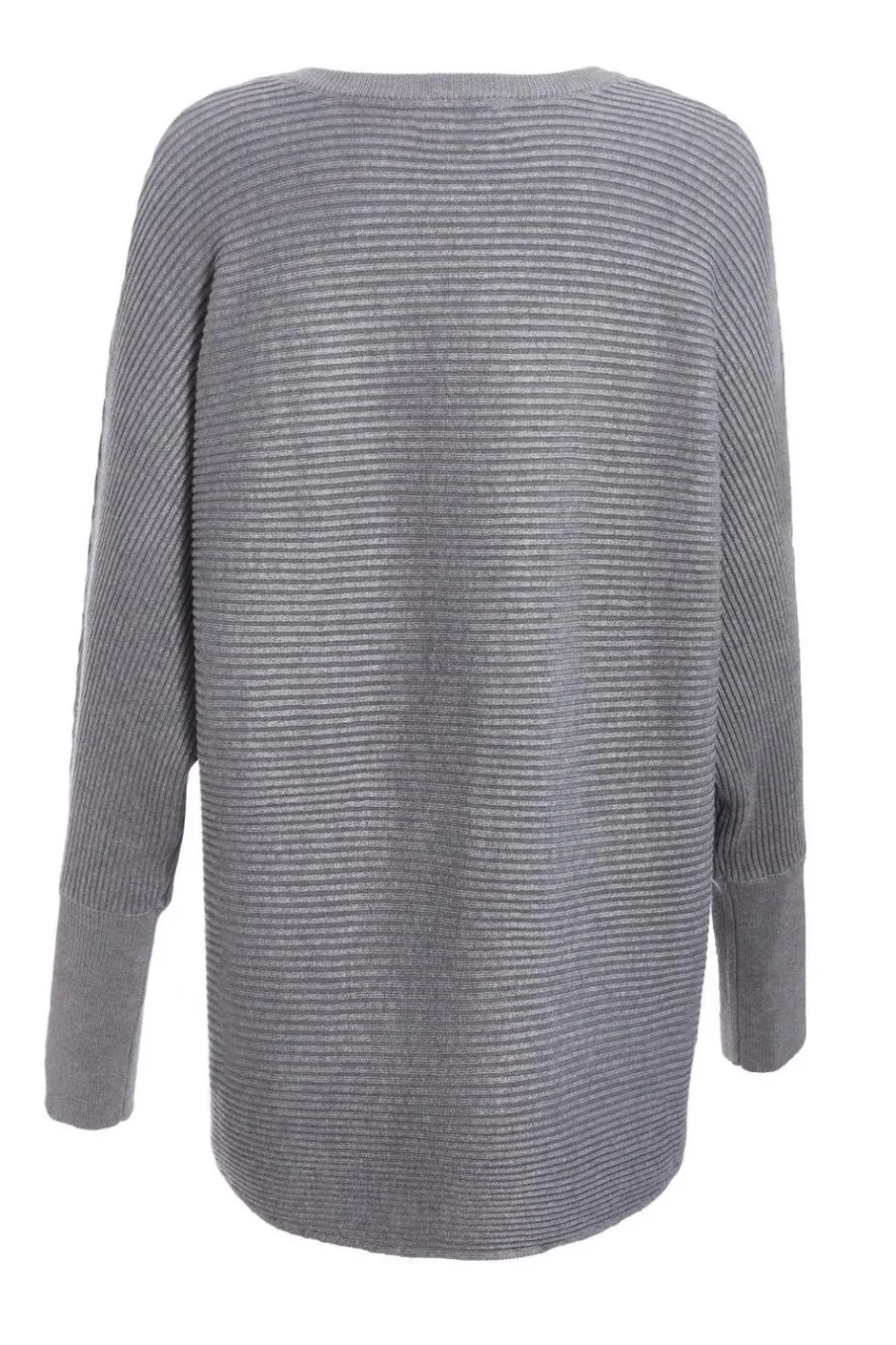 Quiz Light Knit Buttoned Jumper Grey New