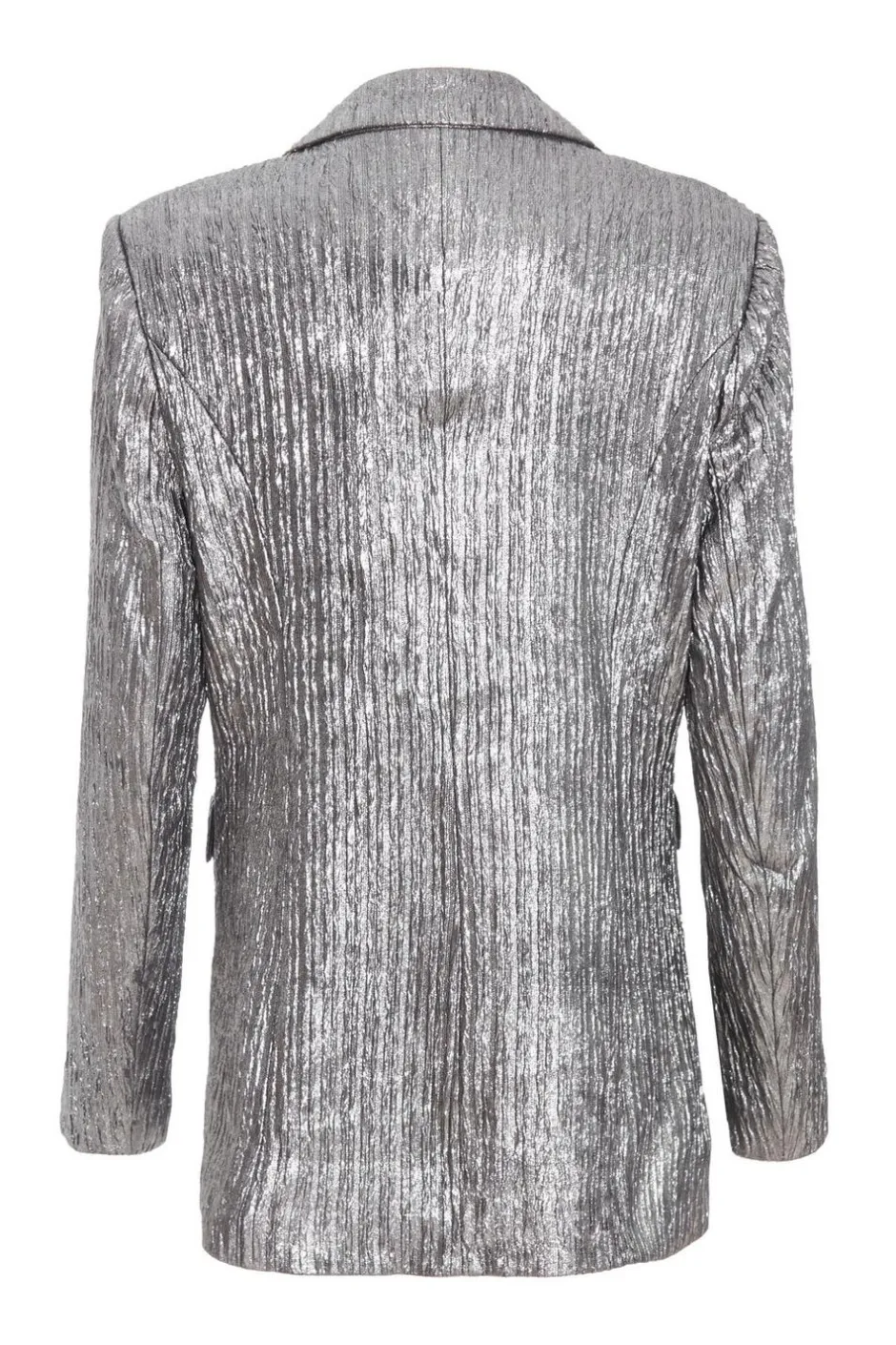 Quiz Grey Metallic Blazer