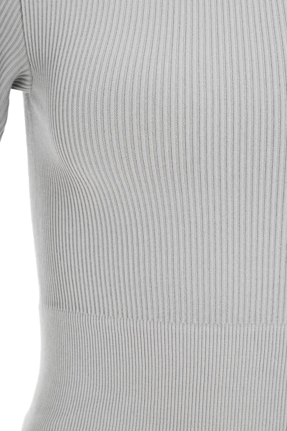 Quiz Seamless Crop Top Grey Hot