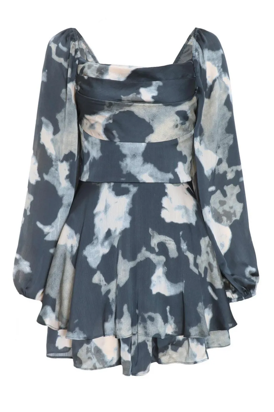 Quiz Grey Smudge Print Playsuit Online
