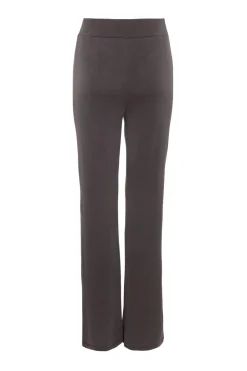 Quiz Grey Stretch Wide Leg Trousers Best