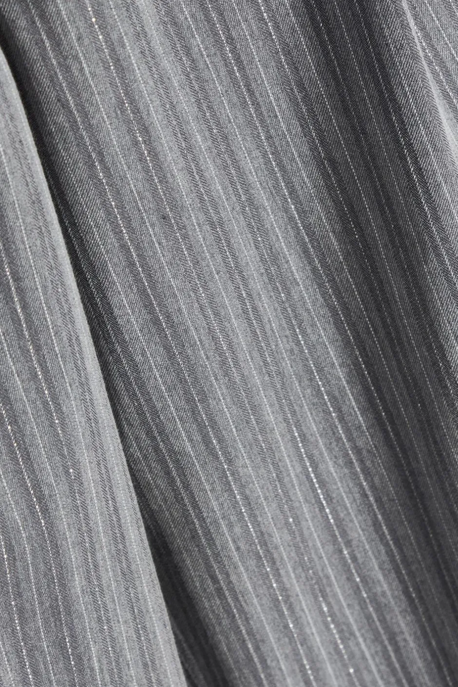 Quiz Grey Stripe High Waist Trouser