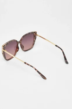 Quiz Tortoiseshell Cat Eye Sunglasses Grey Hot