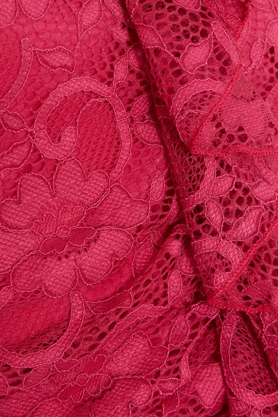 Quiz Hot Pink Lace Crop Top Online
