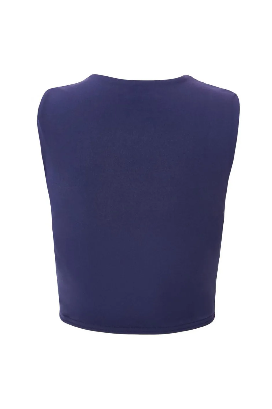 Quiz Indigo Buckle Detail Cropped Top Outlet