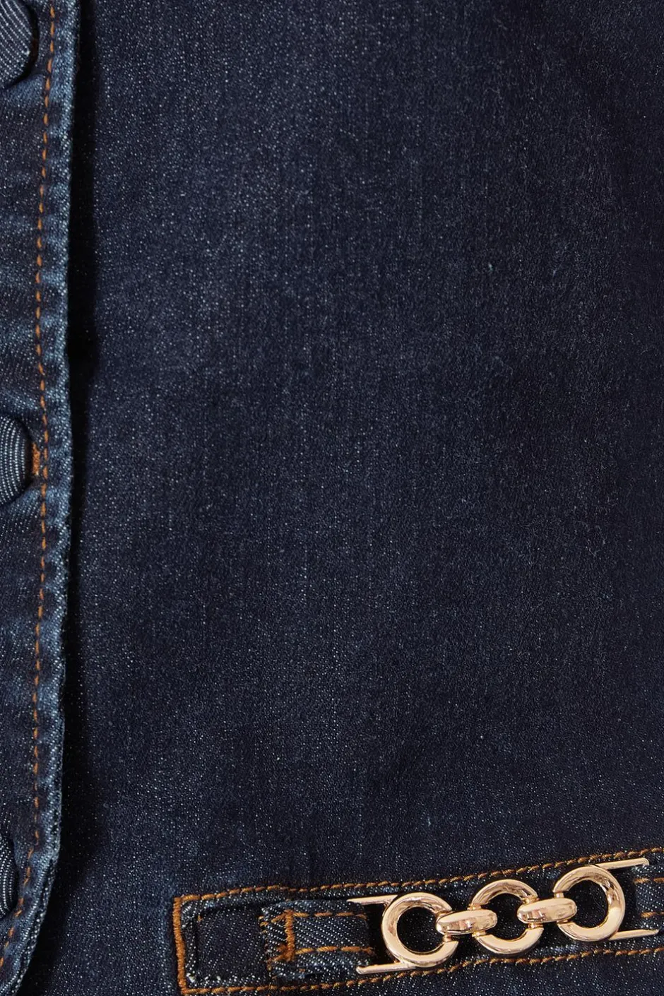 Quiz Indigo Denim Buckle Waistcoat Sale