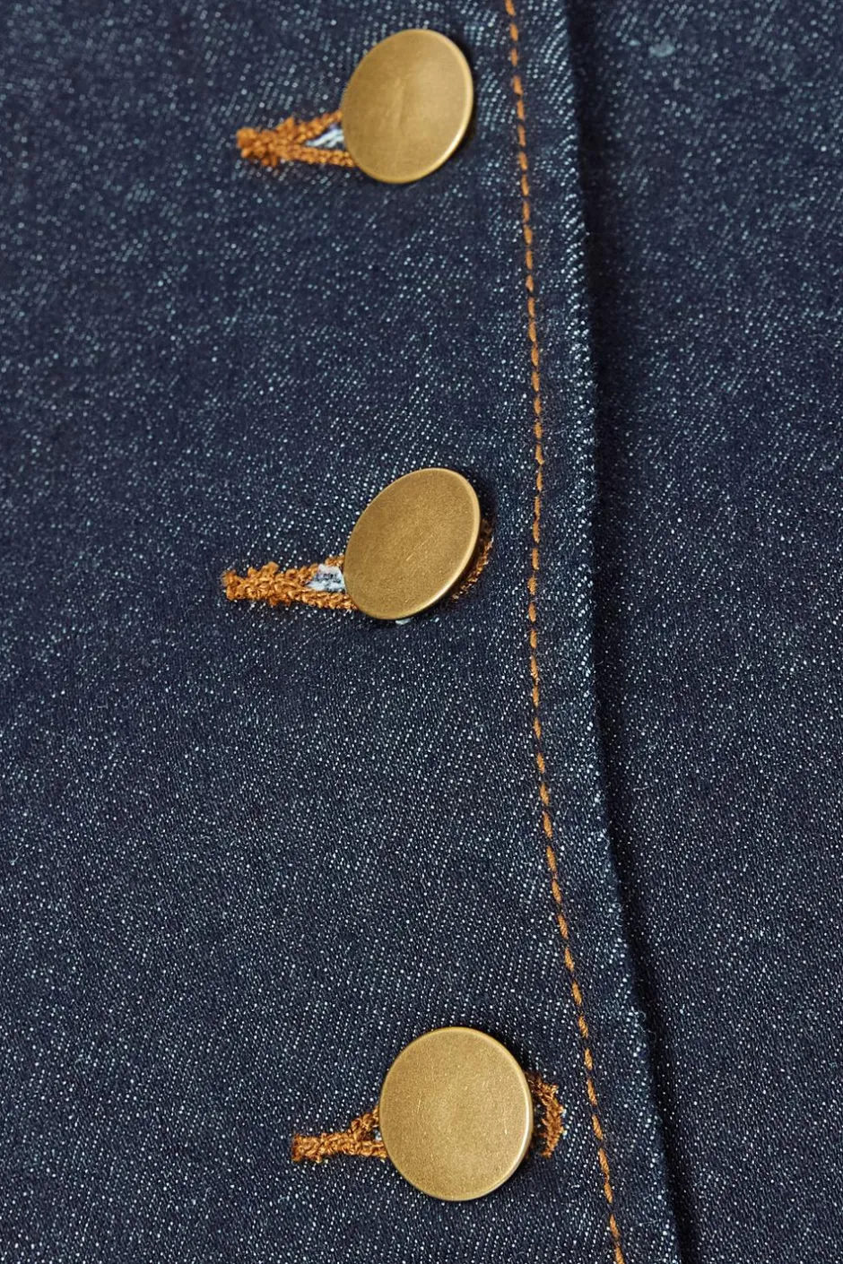 Quiz Indigo Denim Button Front Top Hot