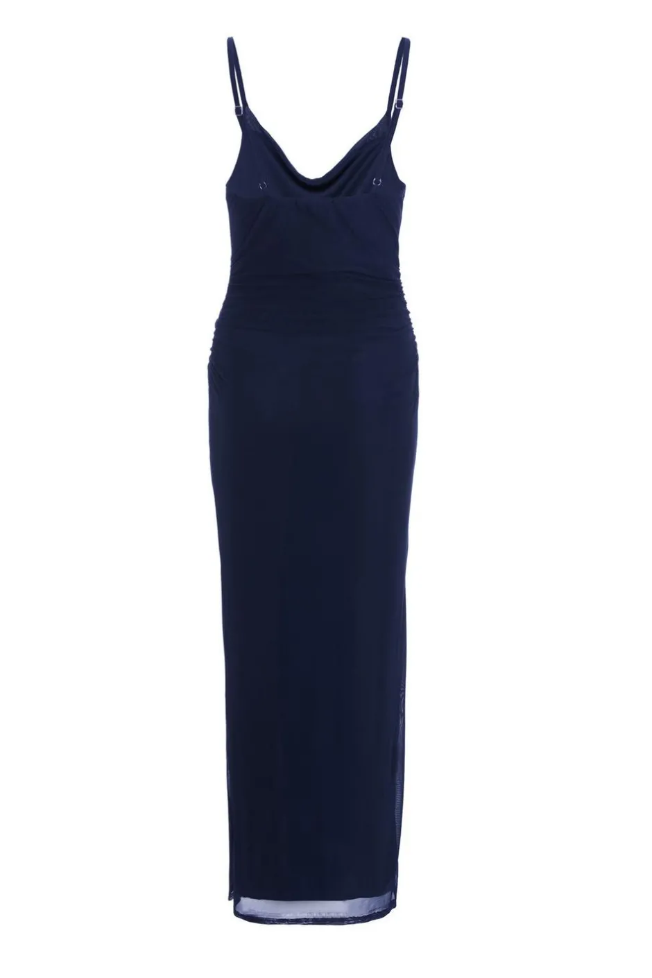 Quiz Indigo Mesh Ruched Midaxi Dress Online