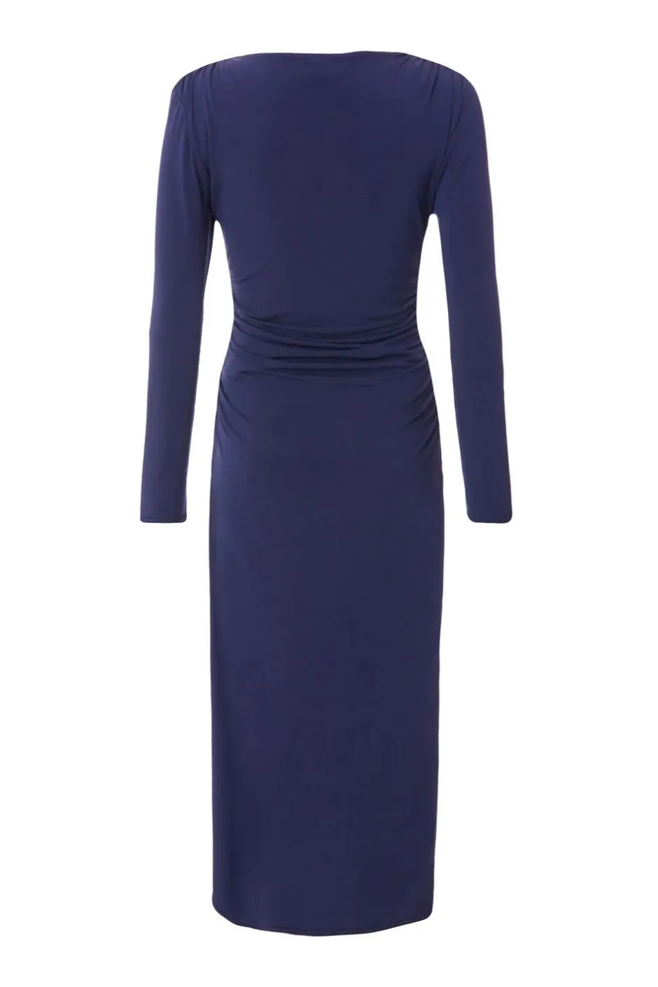 Quiz Ruched Midaxi Dress Indigo Best