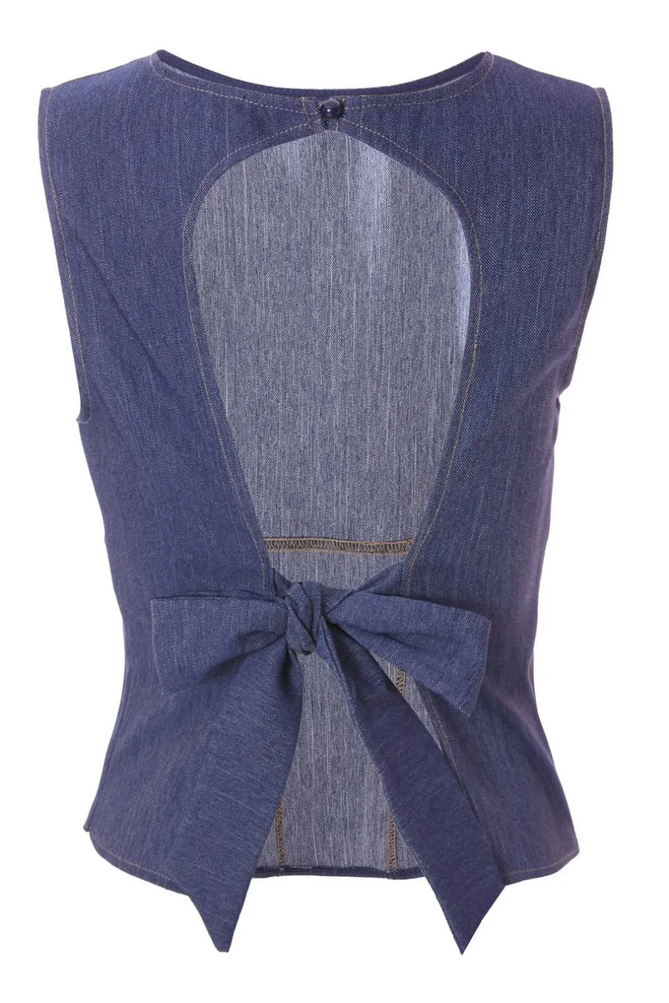 Quiz Tie Back Top Indigo Best