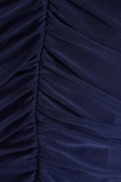 Quiz Twist Crop Top Indigo