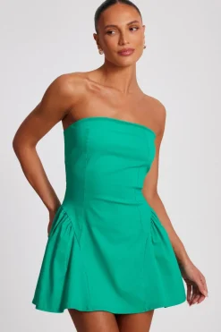 Quiz Jade Bandeau Mini Dress Clearance