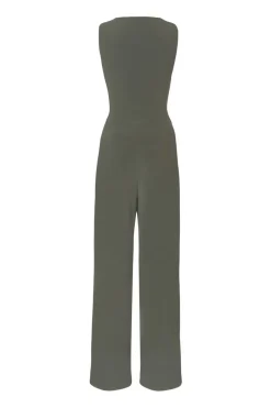 Quiz Khaki Buckle Detail Jumpsuit Sale