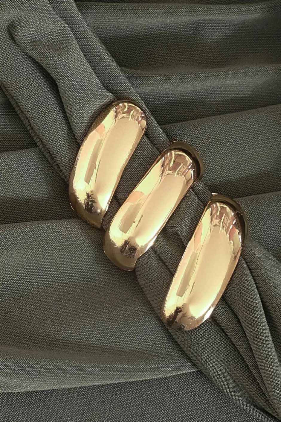 Quiz Khaki Buckle Detail Jumpsuit Sale