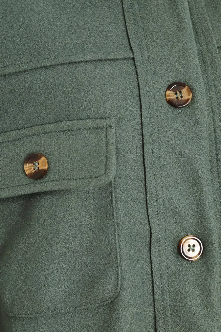 Quiz Khaki Button Front Shacket Clearance