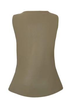Quiz Khaki Button Front Waistcoat Best