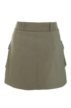 Quiz Khaki Cargo Mini Skirt Hot