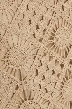 Quiz Crochet Shorts Khaki Hot