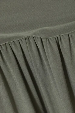 Quiz Khaki Drop Waist Midaxi Skirt Best