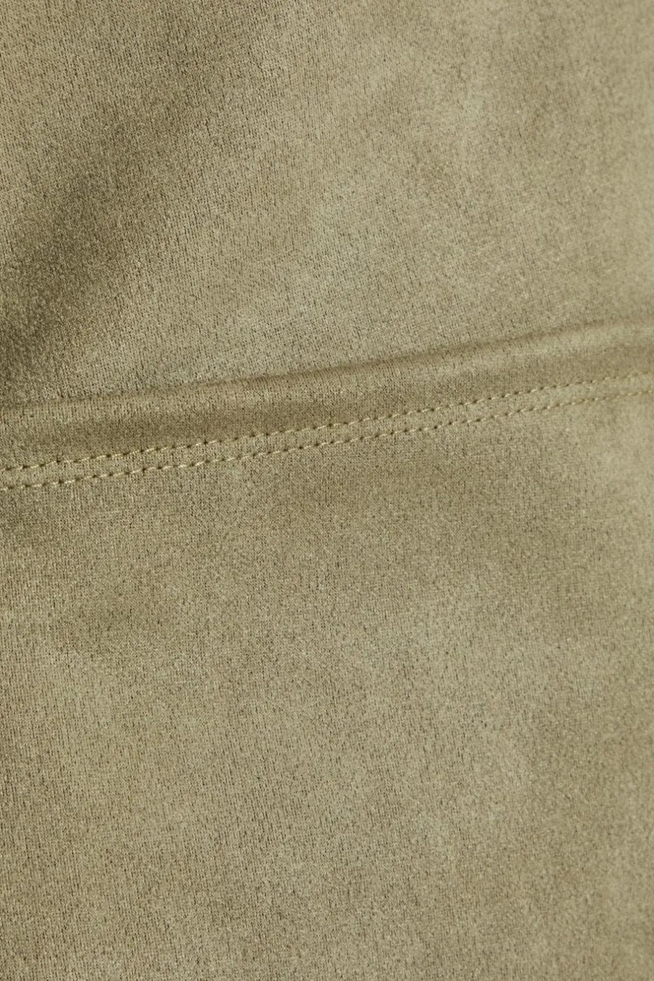 Quiz Faux Suede Playsuit Khaki Hot