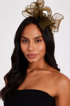 Quiz Loop Headband Fascinator Khaki Best