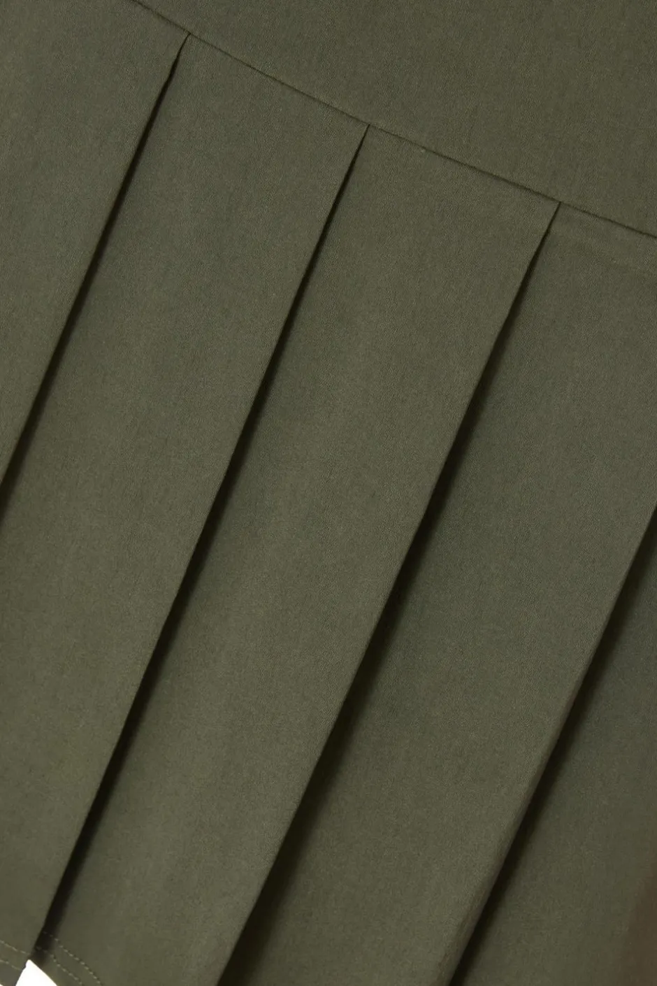 Quiz Khaki Pleated Mini Dress Clearance